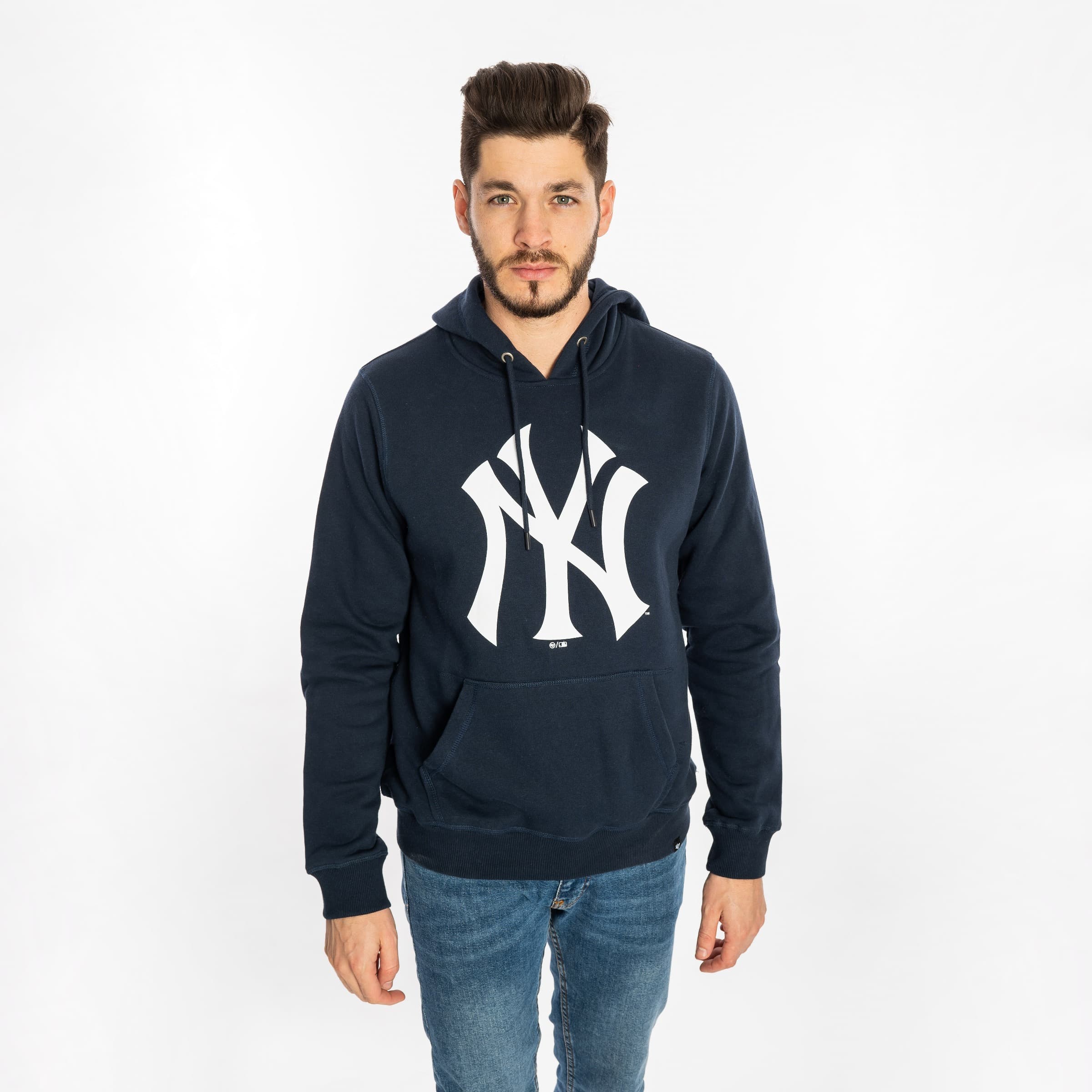 47 Brand Pánská mikina New York Yankees MLB Imprint ’47 BURNSIDE Pullover Hood Veľkosť: L