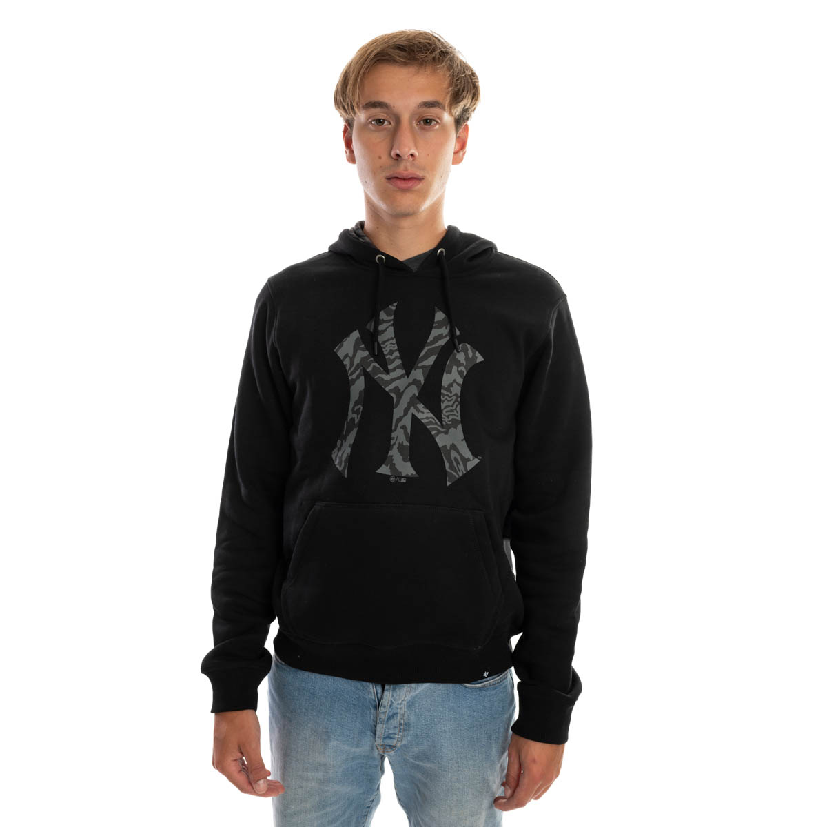 47 Brand Pánská mikina New York Yankees MLB Tremor Camo Pop 47 BURNSIDE Hood Veľkosť: M