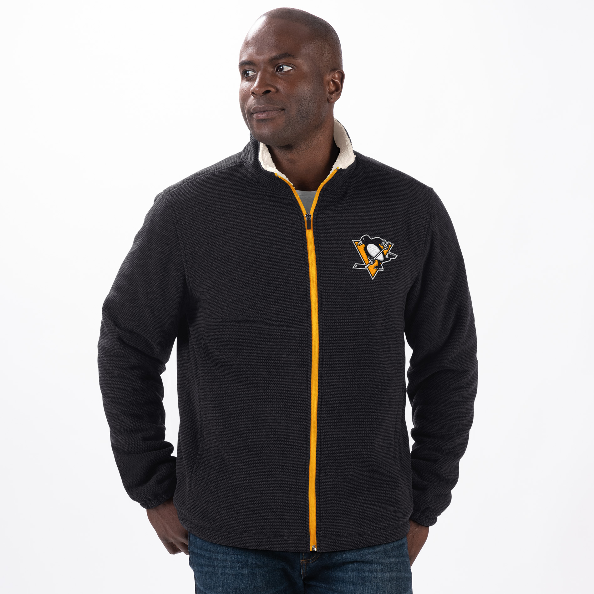 G-III Pánska Bunda Pittsburgh Penguins Counter Sherpa Jacket Veľkosť: M
