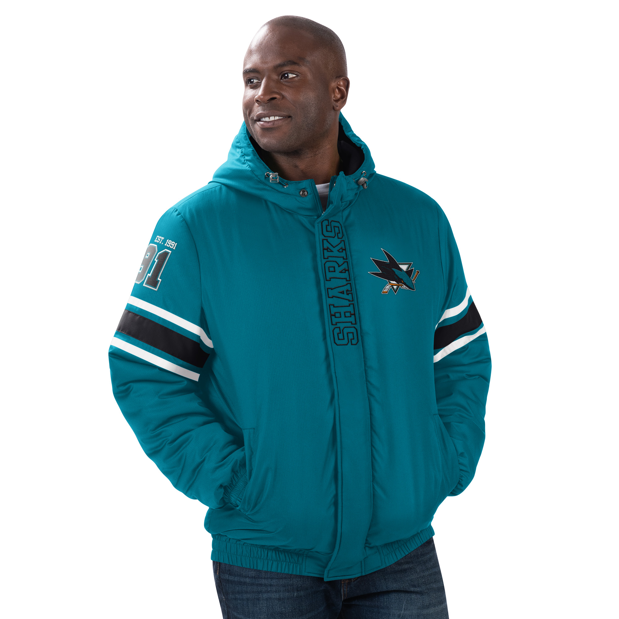G-III Pánska Bunda San Jose Sharks Tight End Winter Jacket Veľkosť: XXL