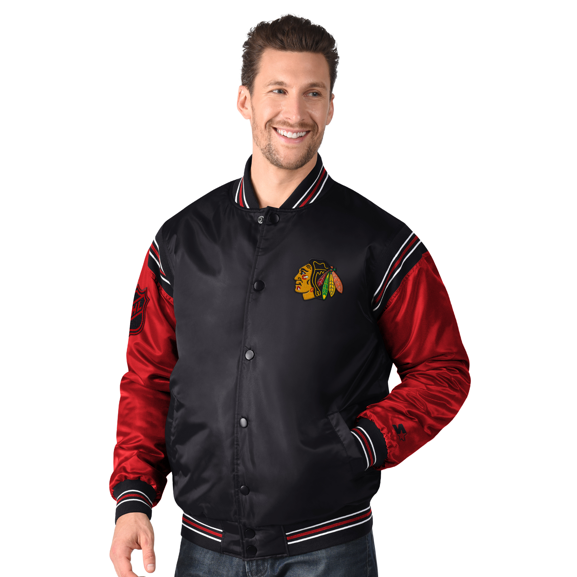 E-shop G-III Pánska bunda Chicago Blackhawks NHL Enforcer Jacket