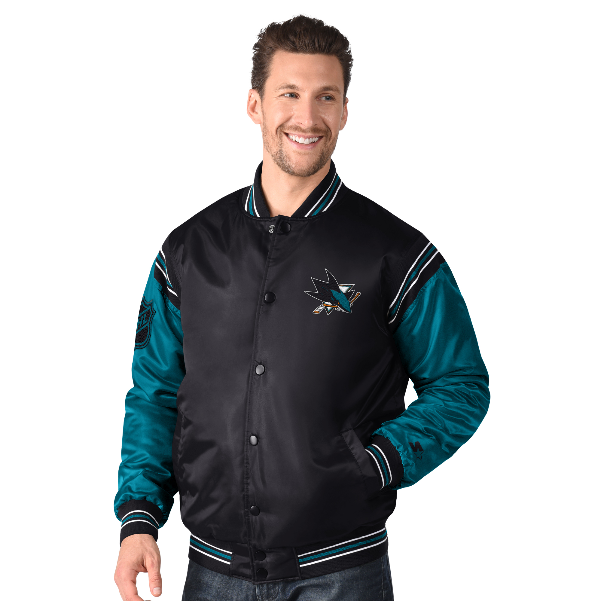 G-III Pánská bunda San Jose Sharks NHL Enforcer Jacket Veľkosť: L