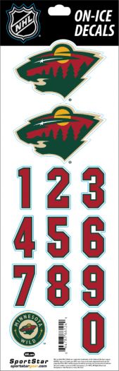 E-shop Sport Star Samolepky na helmu Minnesota Wild NHL Decals