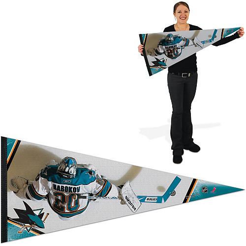 Praporek Wincraft - San Jose Sharks - Evgeni Nabokov