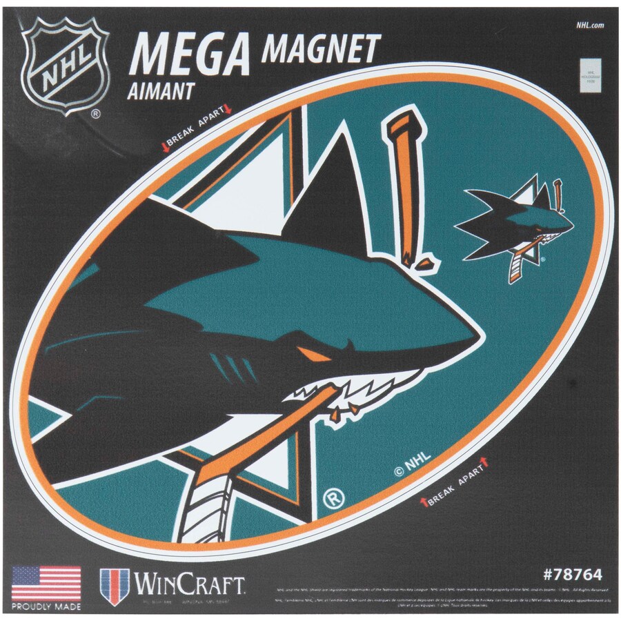 Wincraft Magnet San Jose Sharks NHL Big Logo