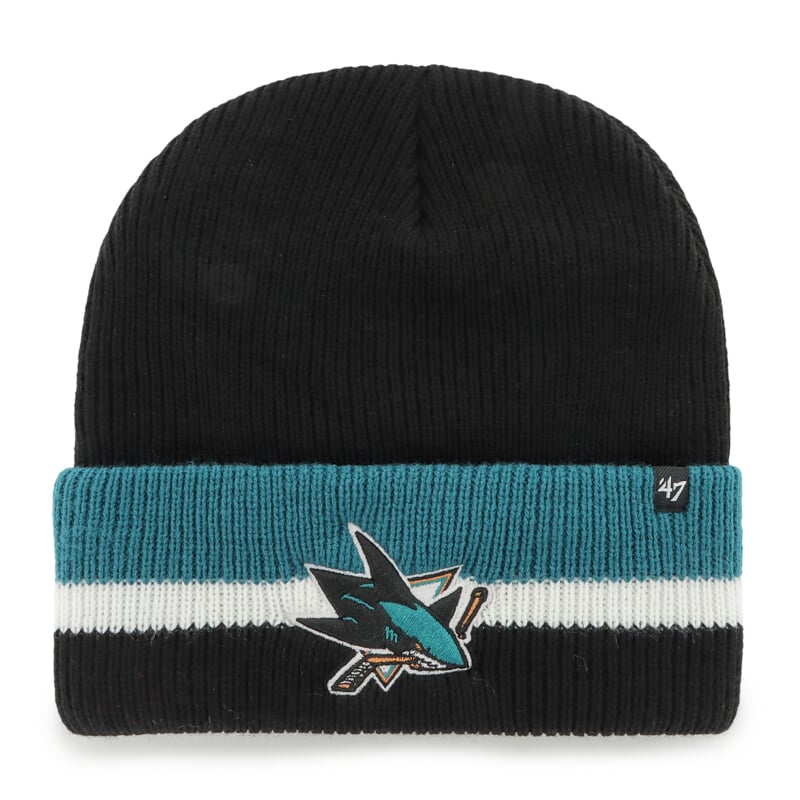 47 Brand Pánska zimná čiapka San Jose Sharks Split Cuff 47 CUFF KNIT Black