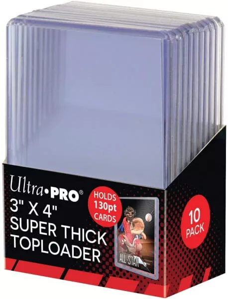 E-shop Ultra PRO Plastový Obal Na Hokejové Karty UP Toploader Super Thick 130 pt 10 ks