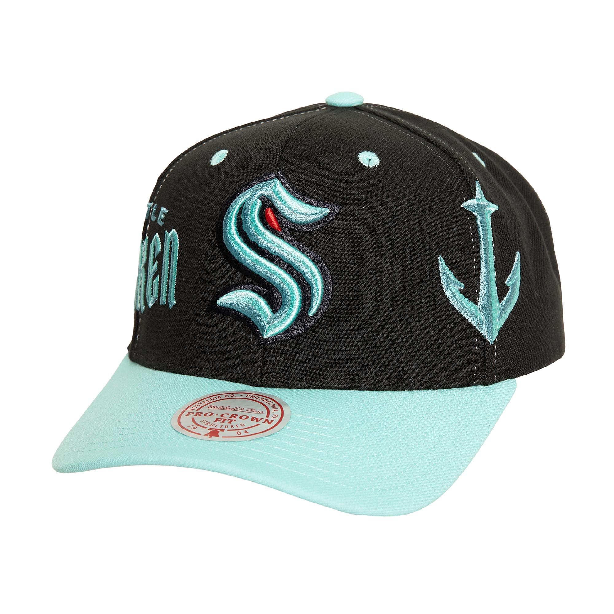 E-shop Mitchell & Ness Pánska šiltovka Seattle Kraken NHL Overbite Pro Snapback