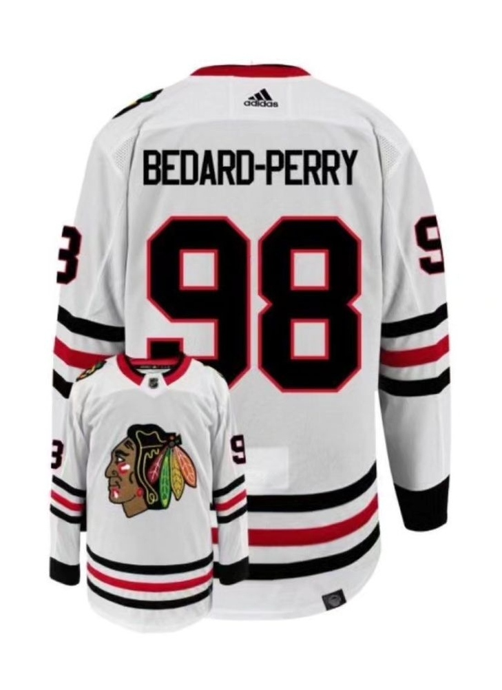 Adidas Pánsky Dres Chicago Blackhawks BEDARD-PERRY #98 adizero Authentic Player Pro White Veľkosť: M, Distribúcia: USA