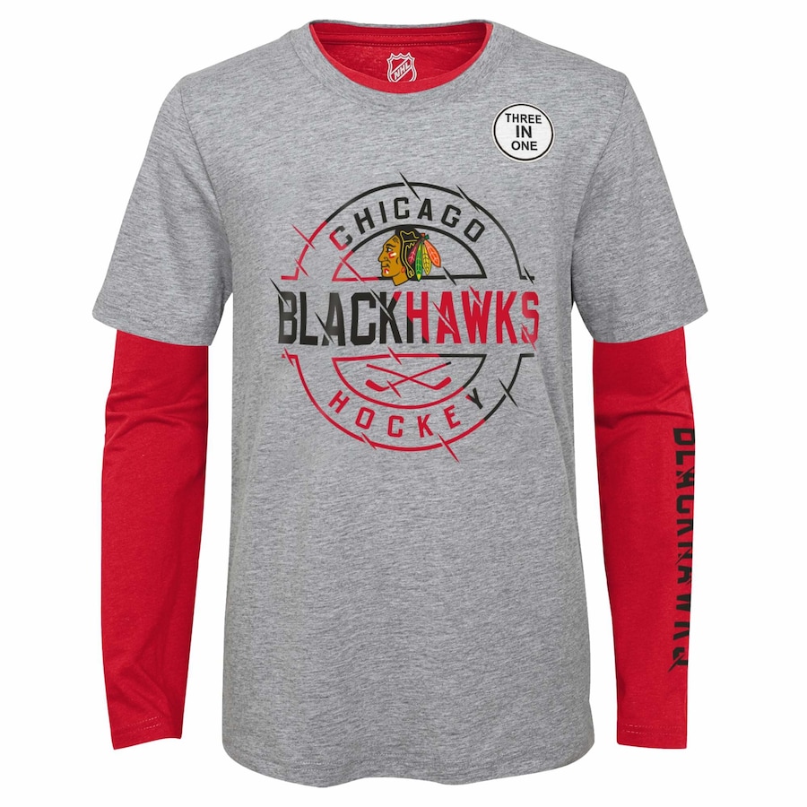 E-shop Outerstuff Detské tričko Chicago Blackhawks NHL Two-Way Forward 3 In 1 Combo