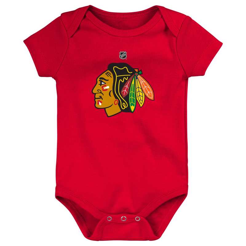 Outerstuff Dojčenské Body Chicago Blackhawks Red Veľkosť: 0-3 Mesiace