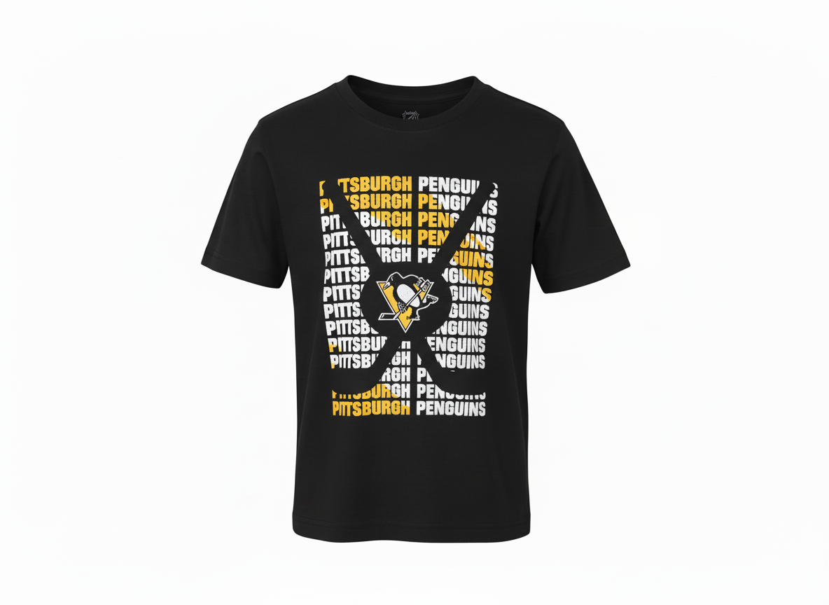 E-shop Outerstuff Detské tričko Pittsburgh Penguins NHL Box Ss Ctn Tee