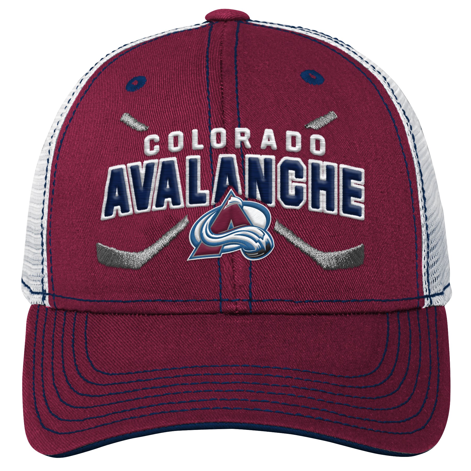 E-shop Outerstuff Detská šiltovka Colorado Avalanche NHL Lockup Meshback Adjustable