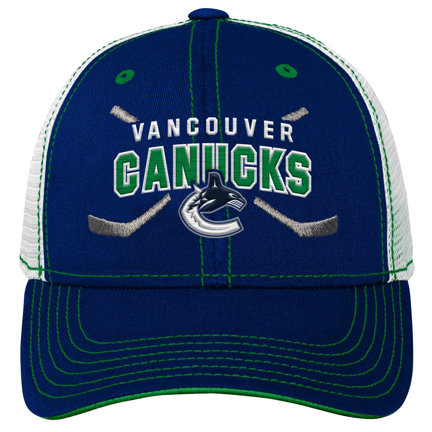 E-shop Outerstuff Detská šiltovka Vancouver Canucks NHL Lockup Meshback Adjustable