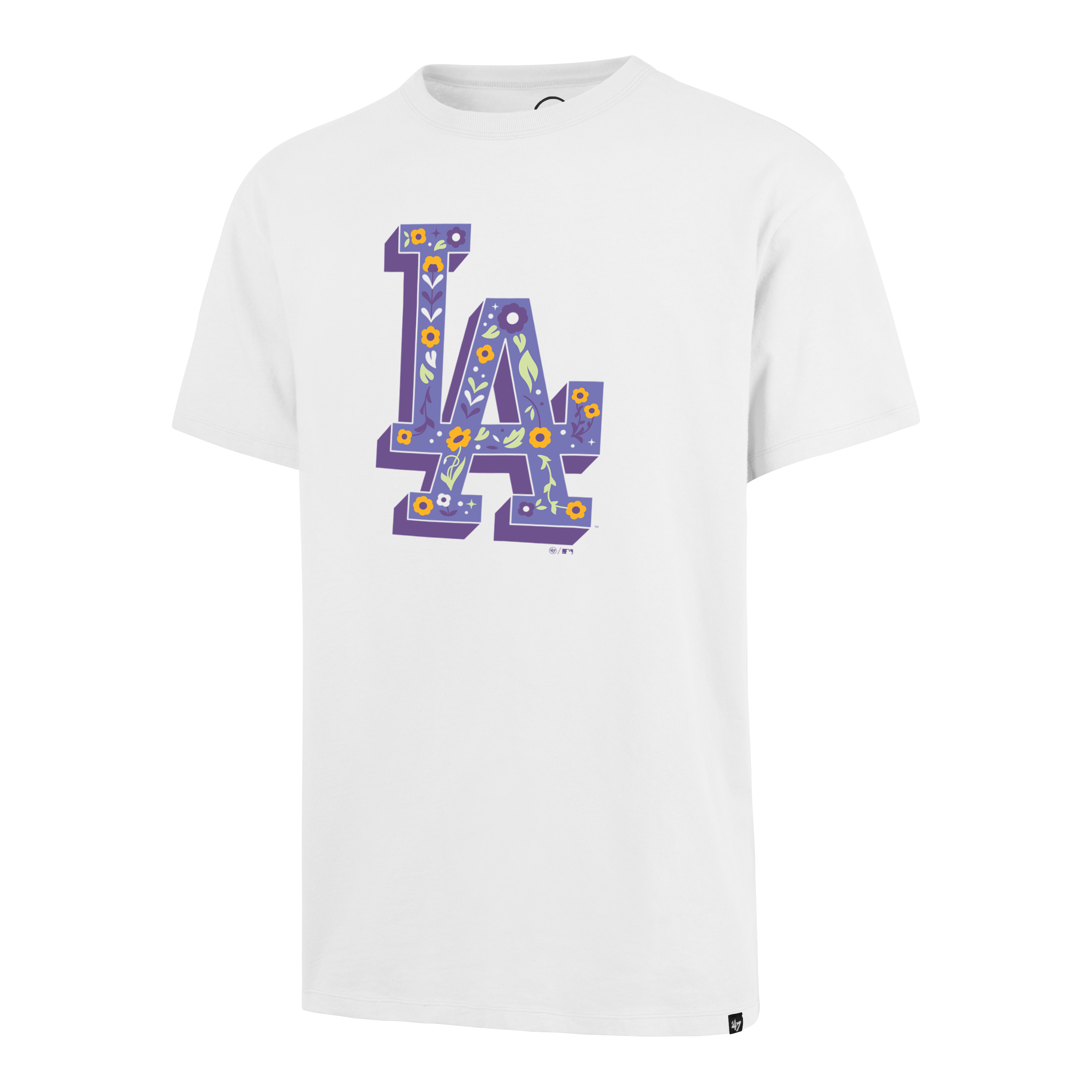 47 Brand Pánske Tričko Los Angeles Dodgers Los Angeles Dodgers Graphic ´47 Drop Shoulder Tee White Wash Veľkosť: L