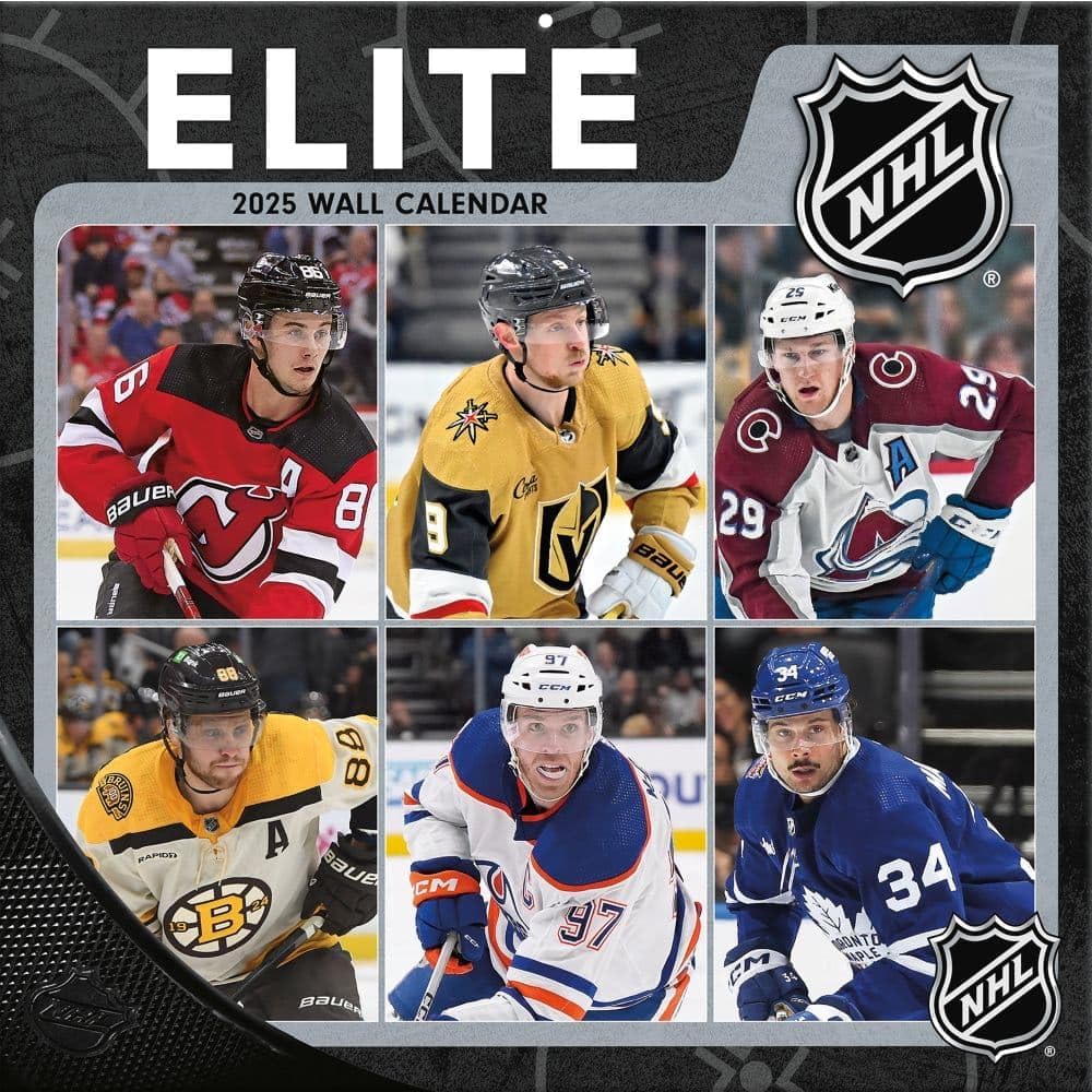 E-shop JF Turner Kalendár NHL Elite 2025 Wall Calendar