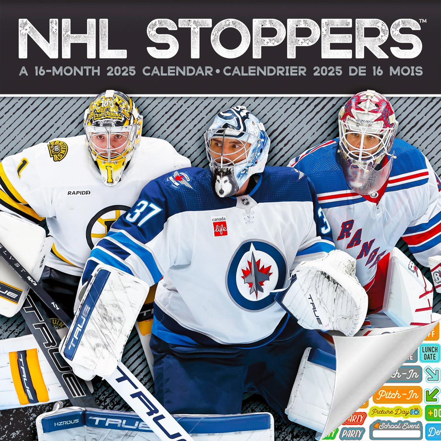 E-shop JF Turner Kalendár NHL Stoppers 2025 Wall Calendar