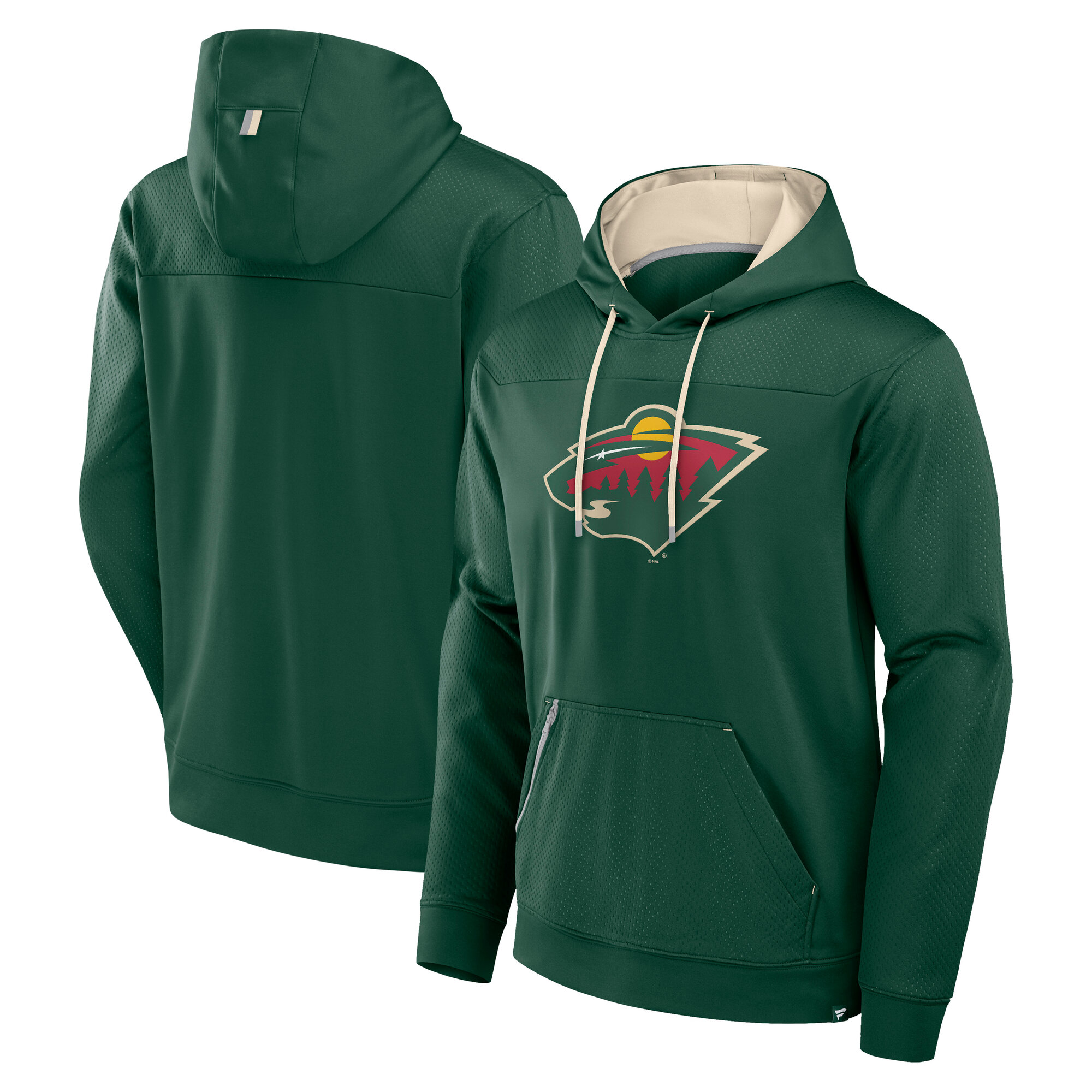 E-shop Fanatics Pánska mikina Minnesota Wild NHL Defender Pullover Hoodie