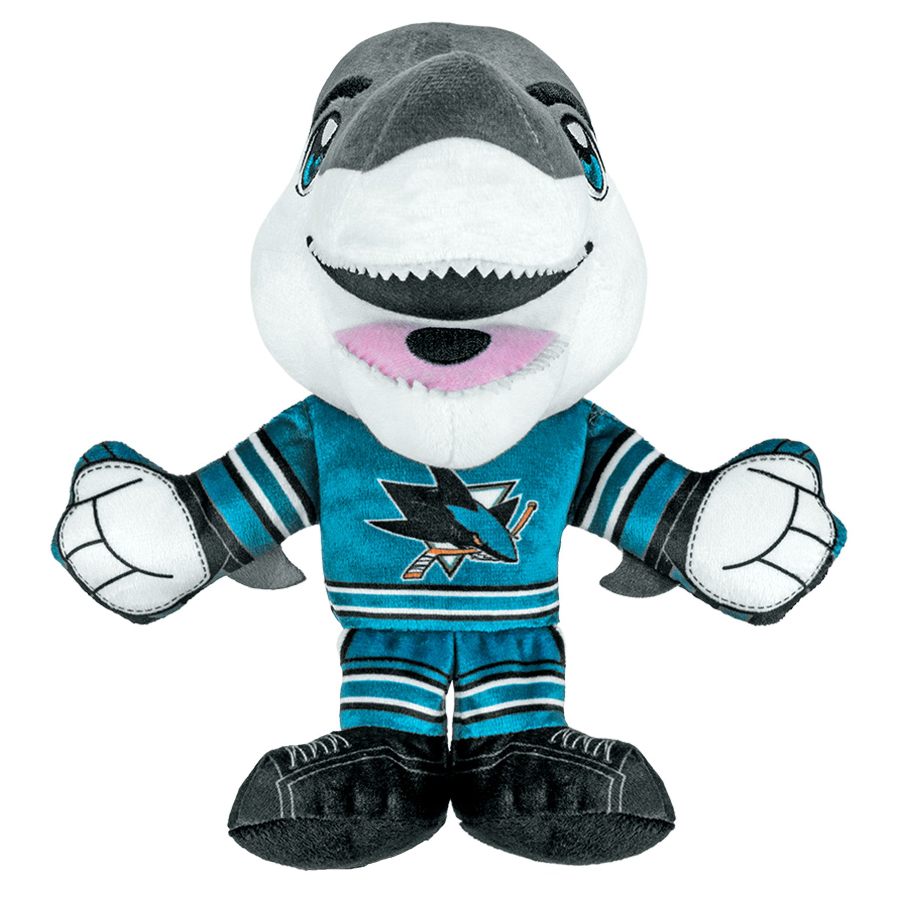 Bleacher Creatures Plyšový maskot San Jose Sharks Sharkie #00 8" Kuricha Plush Mascot