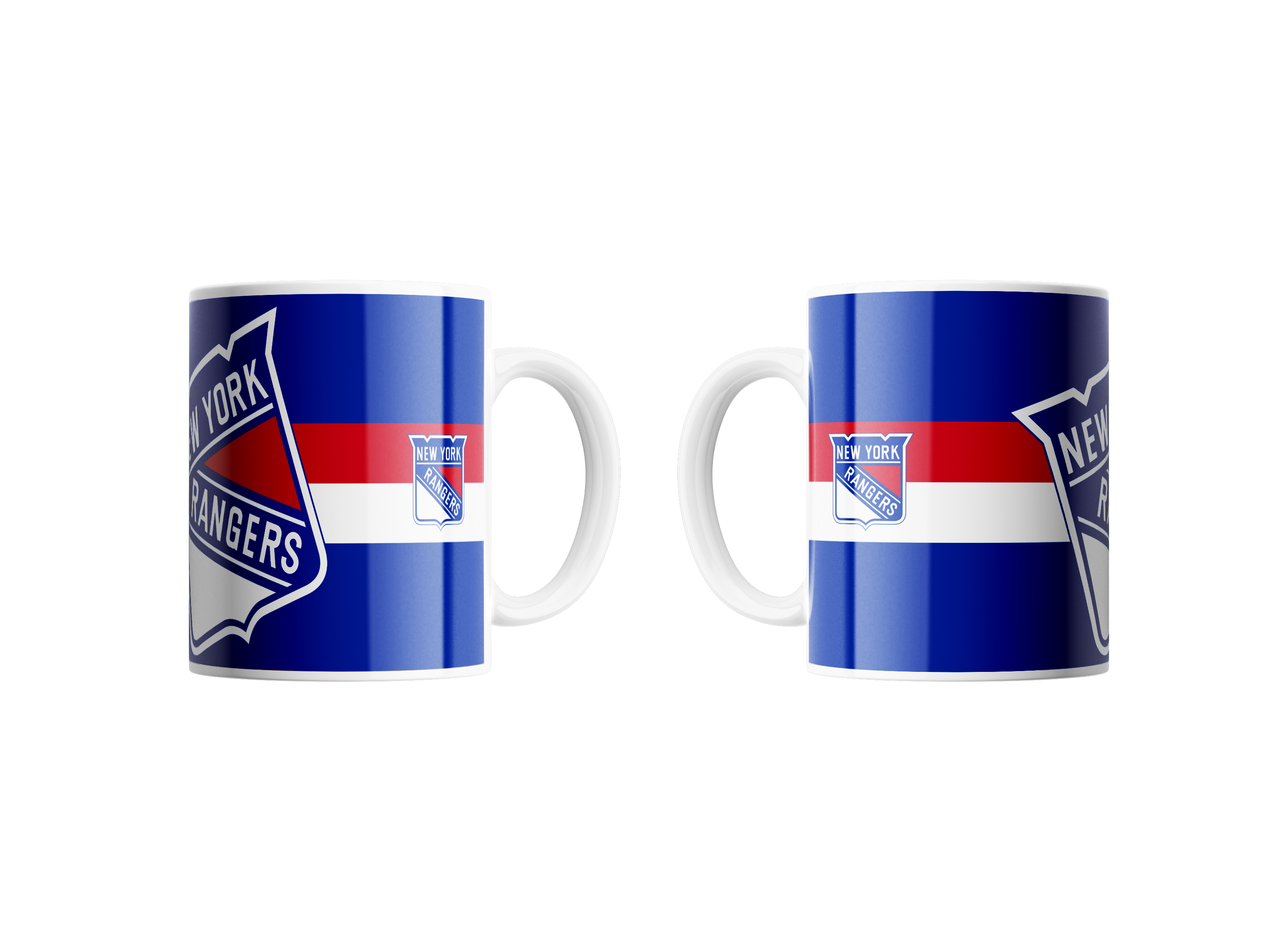 Great Branding Hrnček New York Rangers TRIPLE LOGO (450ml)