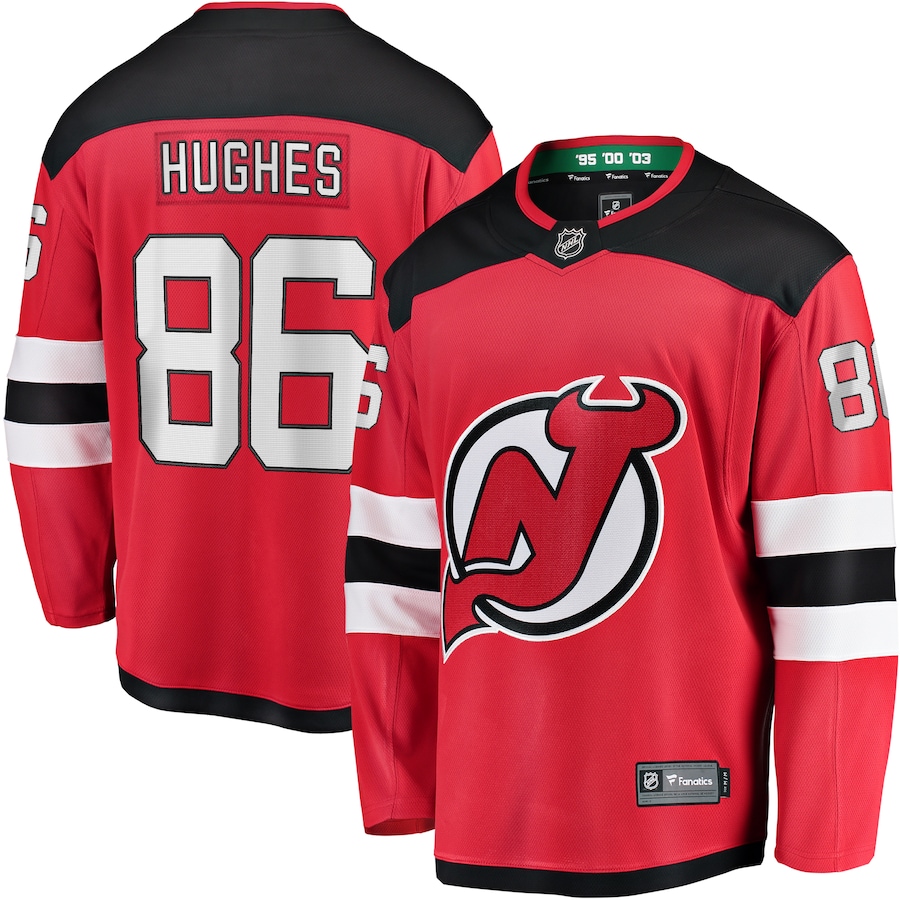 E-shop Fanatics Pánsky dres Jack Hughes New Jersey Devils NHL Premium Home Jersey