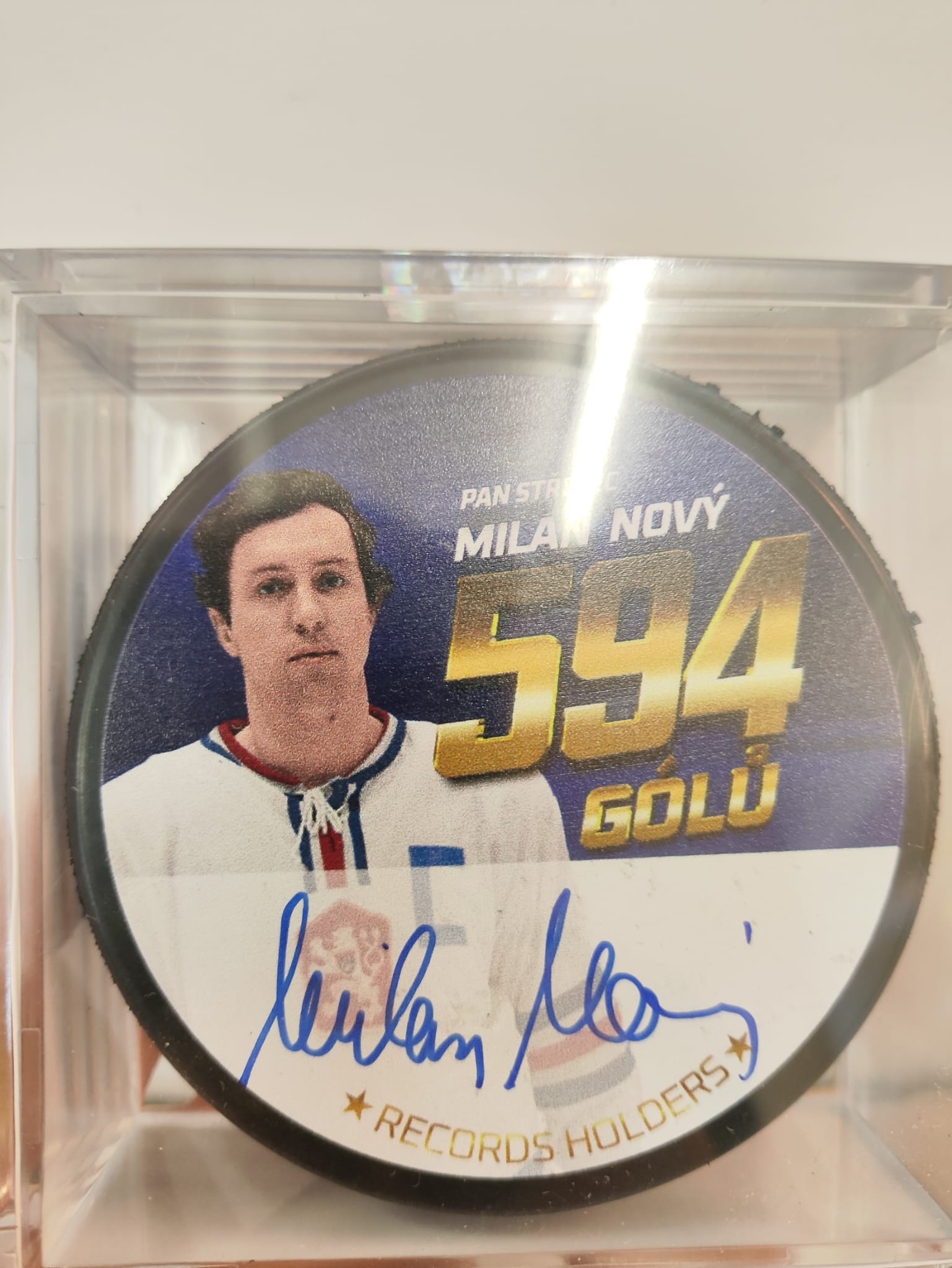 Střída SPORT Puk Milan Nový 594 Golov Limitovaná Edícia x/549