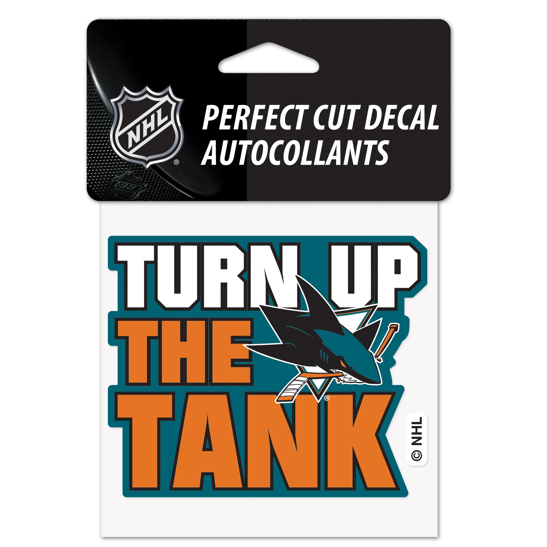 Wincraft Samolepka San Jose Sharks Perfect Cut Decal SLOGAN