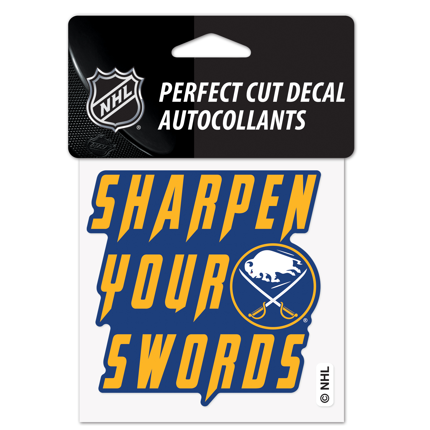 E-shop Wincraft Samolepka Buffalo Sabres NHL Perfect Cut Decal SLOGAN
