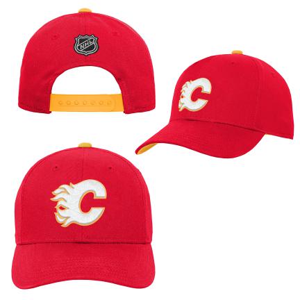 E-shop Outerstuff Detská šiltovka Calgary Flames NHL Precurved Snap