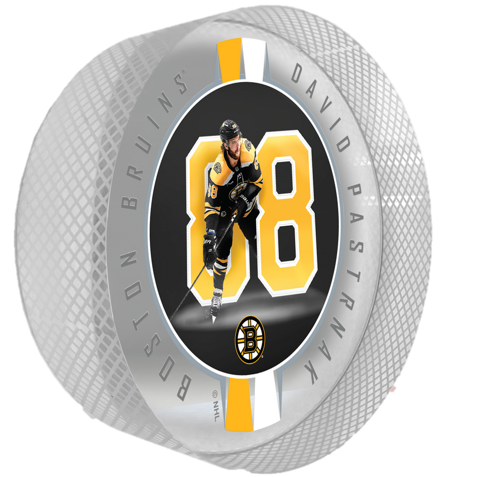 E-shop Mustang Puk Boston Bruins NHL Crystal Breakout - David Pastrnak