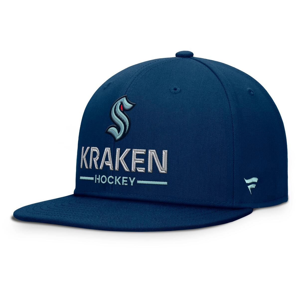 E-shop Fanatics Pánska šiltovka Seattle Kraken NHL Authentic Pro A/Cap Flat Brim Square Visor Structured Adjustable