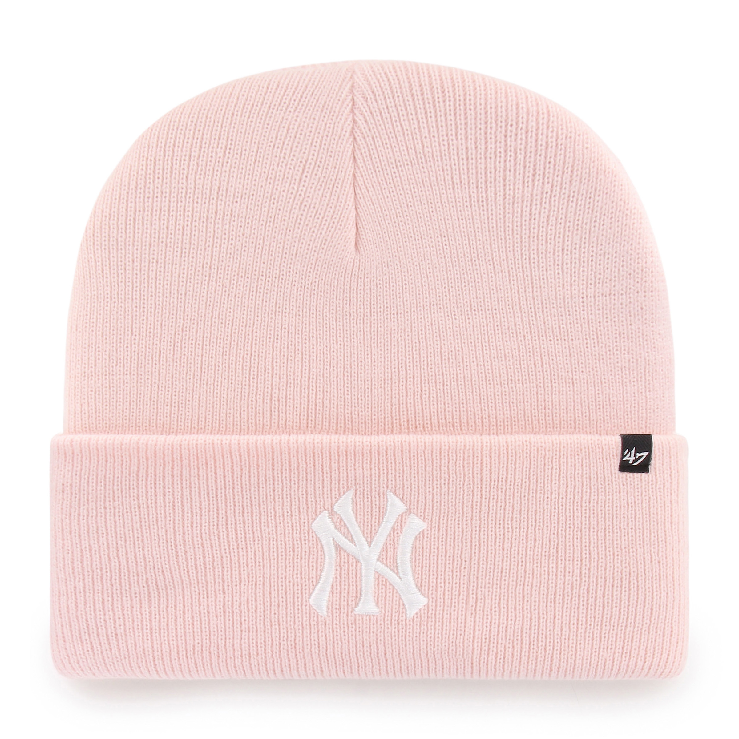 47 Brand Pánská zimní čepice New York Yankees MLB Haymaker '47 CUFF KNIT Pink