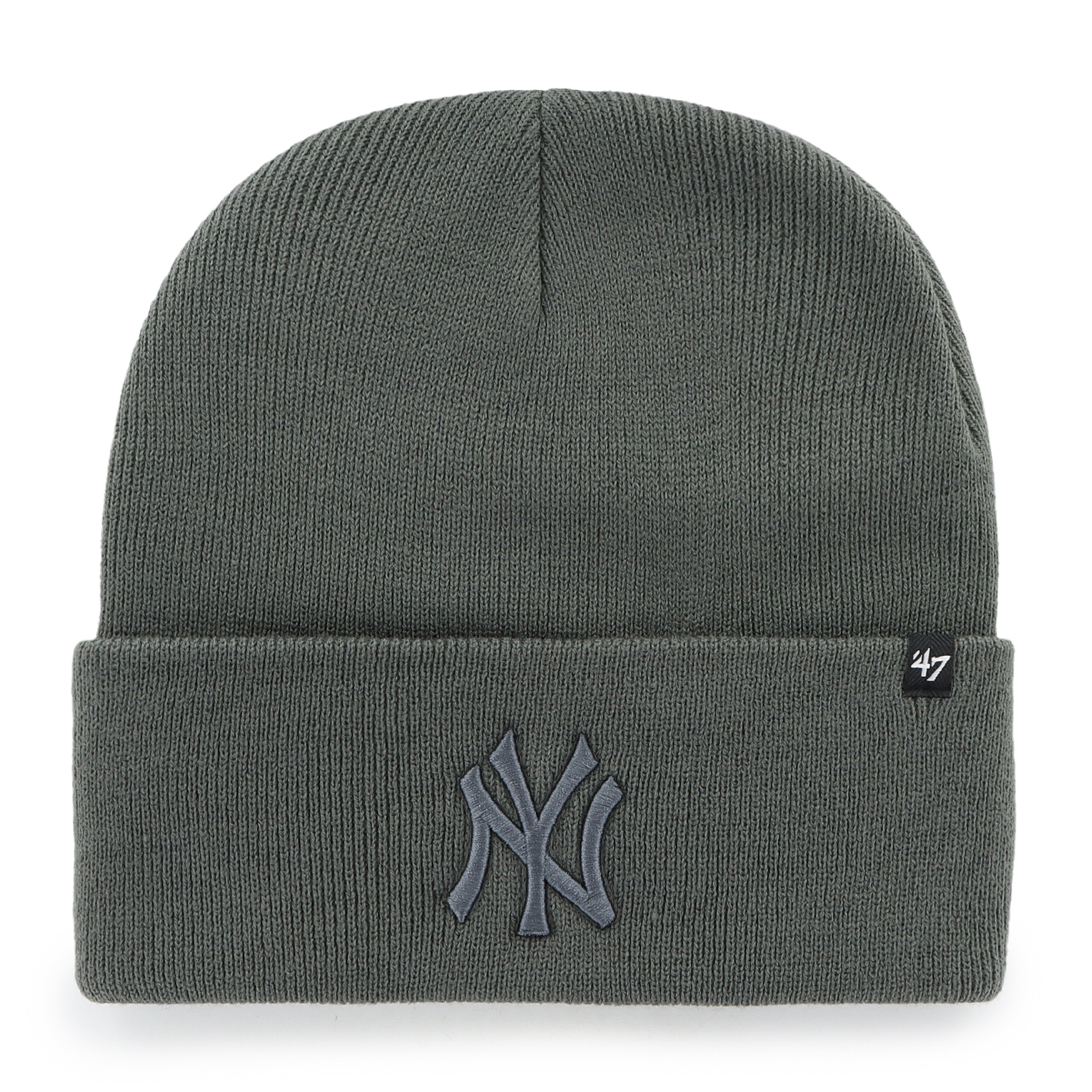 47 Brand Pánská zimní čepice New York Yankees MLB Haymaker ’47 CUFF KNIT Charcoal