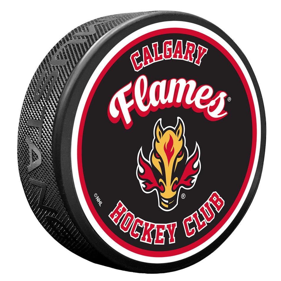 E-shop Mustang Puk Calgary Flames NHL Retro Script