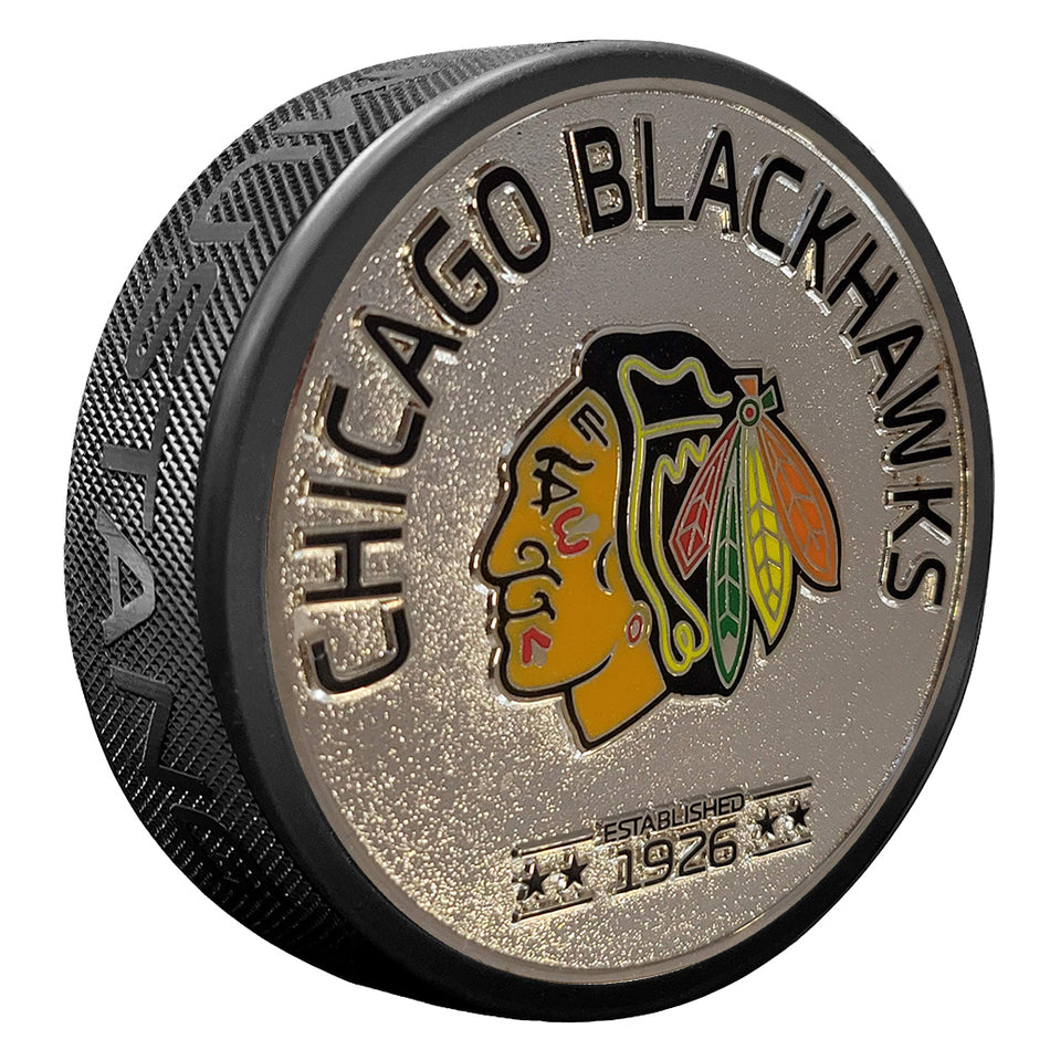 E-shop Mustang Puk Chicago Blackhawks NHL Silver Established Medallion