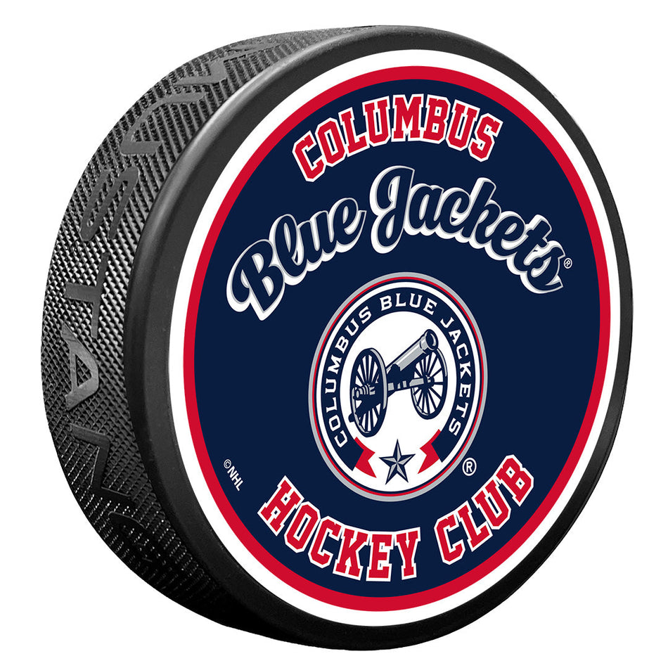 E-shop Mustang Puk Columbus Blue Jackets NHL Retro Script
