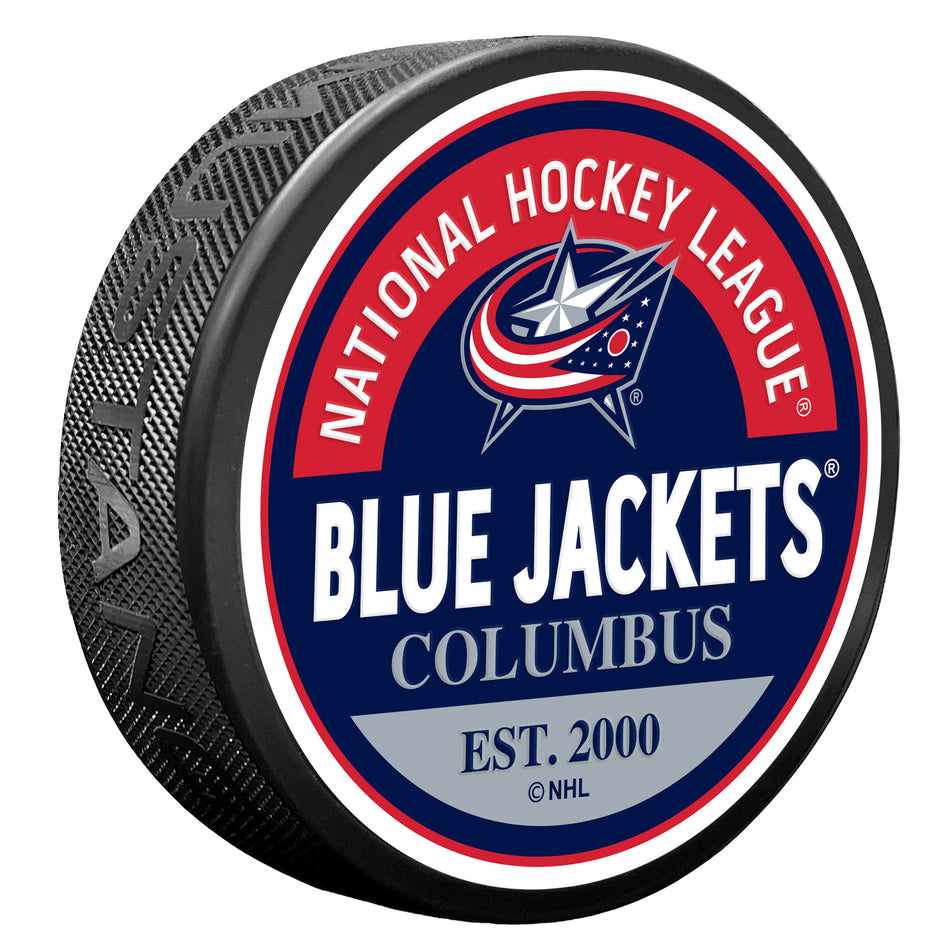 E-shop Mustang Puk Columbus Blue Jackets NHL Block Textured Puck