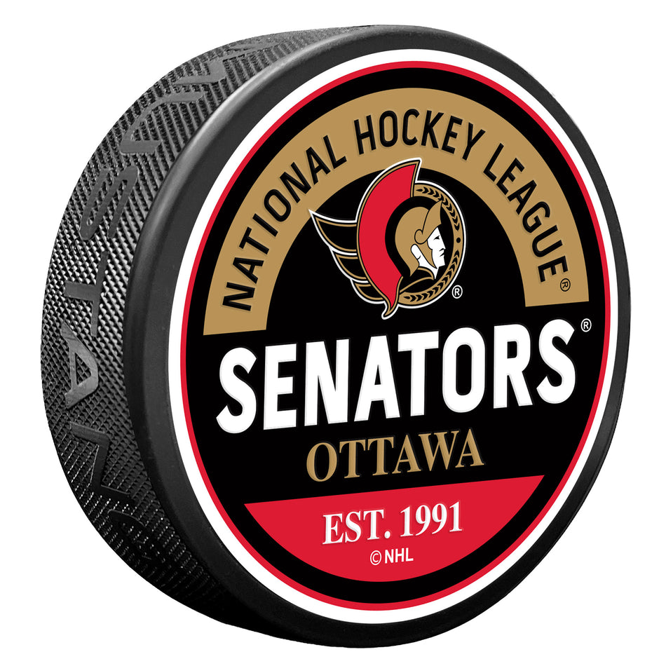 E-shop Mustang Puk Ottawa Senators NHL Block Textured Puck