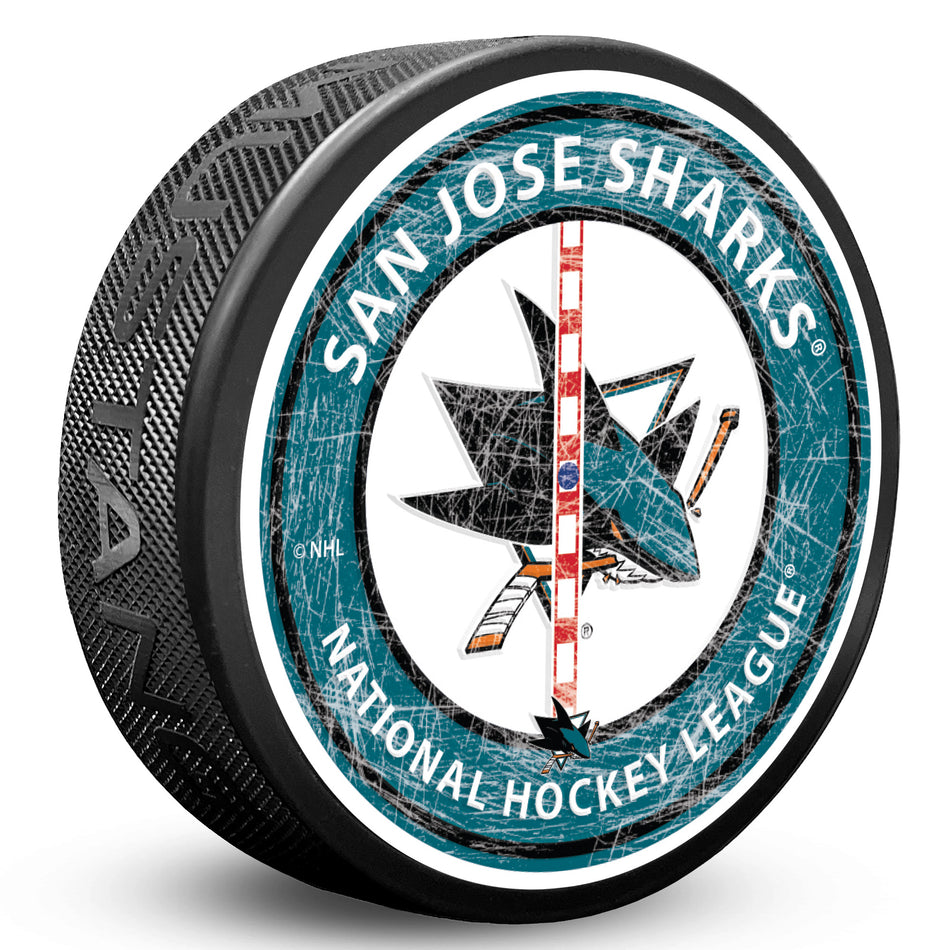 Mustang Puk San Jose Sharks NHL Center Ice