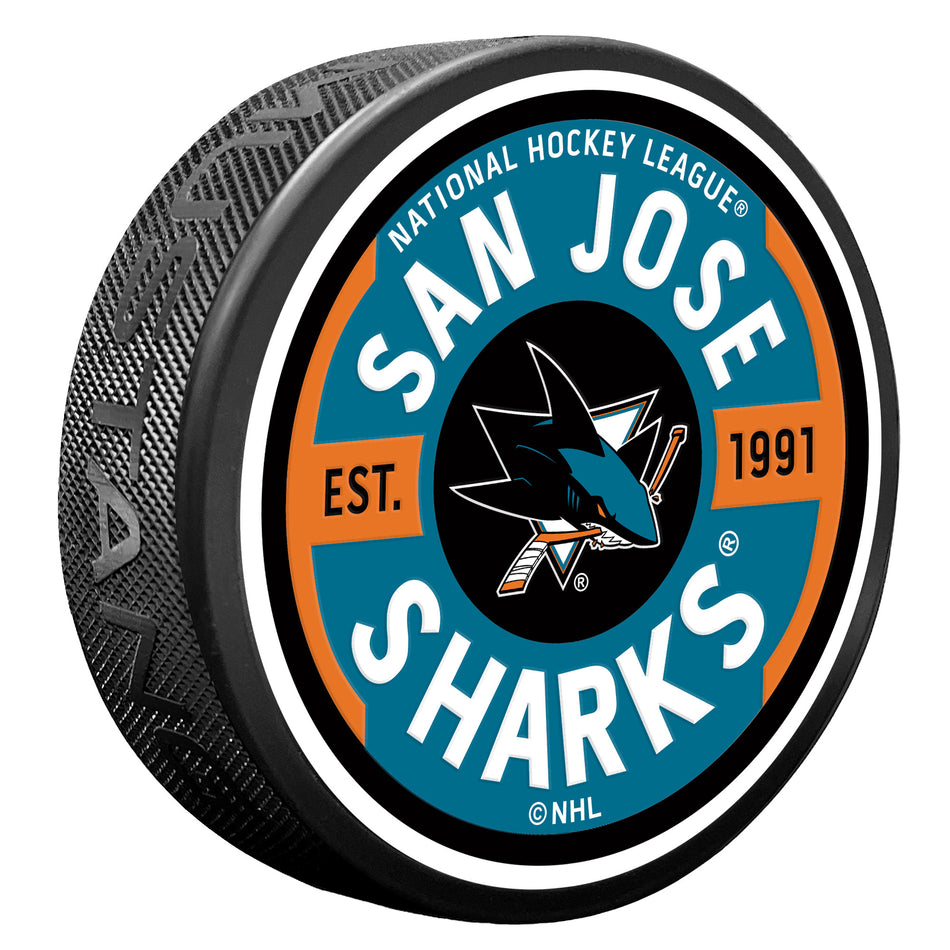Mustang Puk San Jose Sharks NHL Gear Textured Puck
