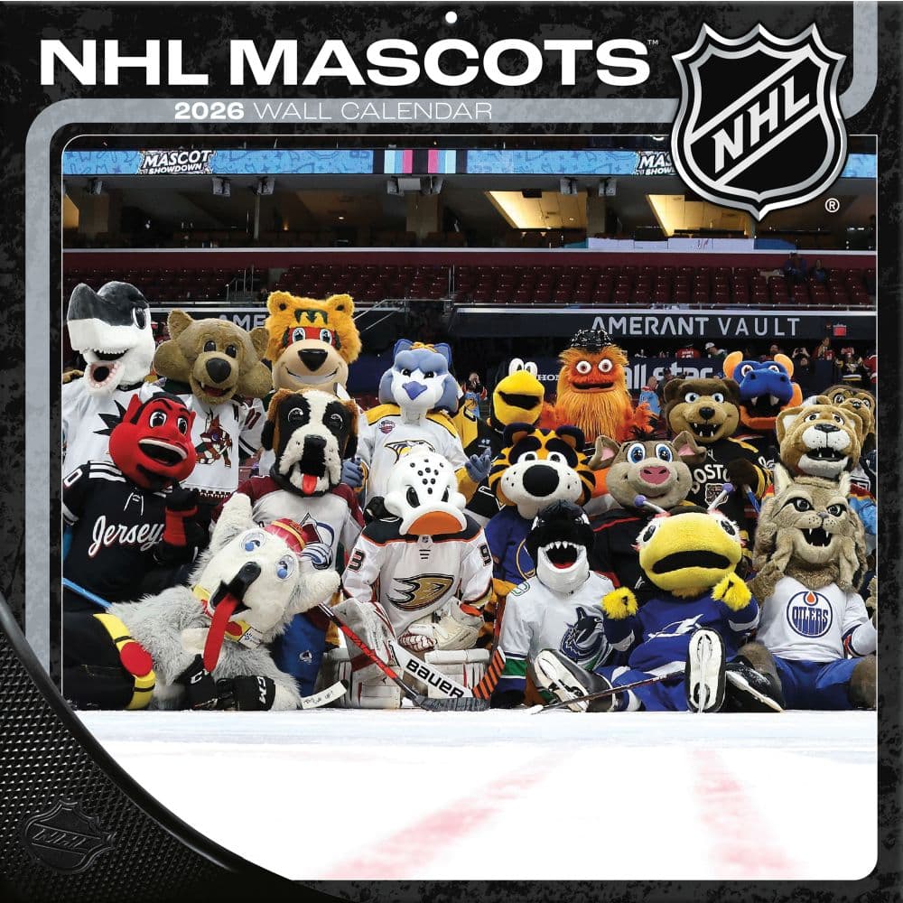 E-shop JF Turner Kalendár NHL Mascots 2026 Wall Calendar