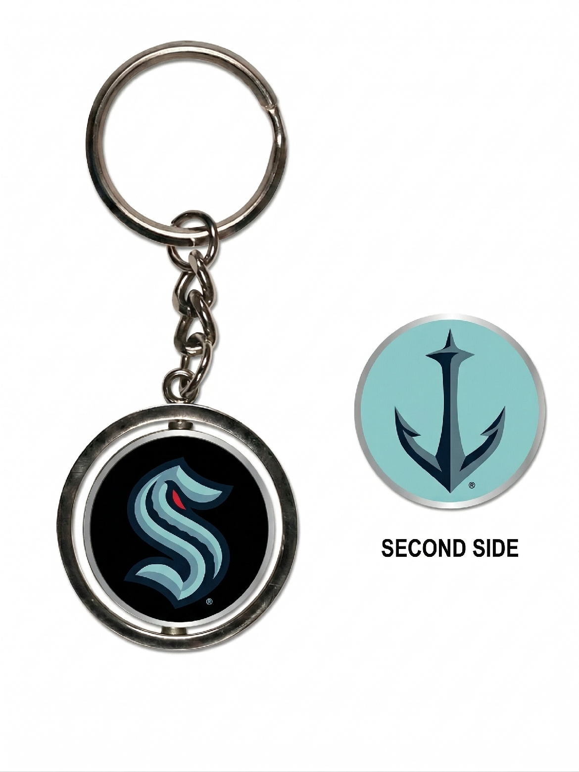 E-shop Wincraft Prívesok Seattle Kraken NHL Spinner Key Ring