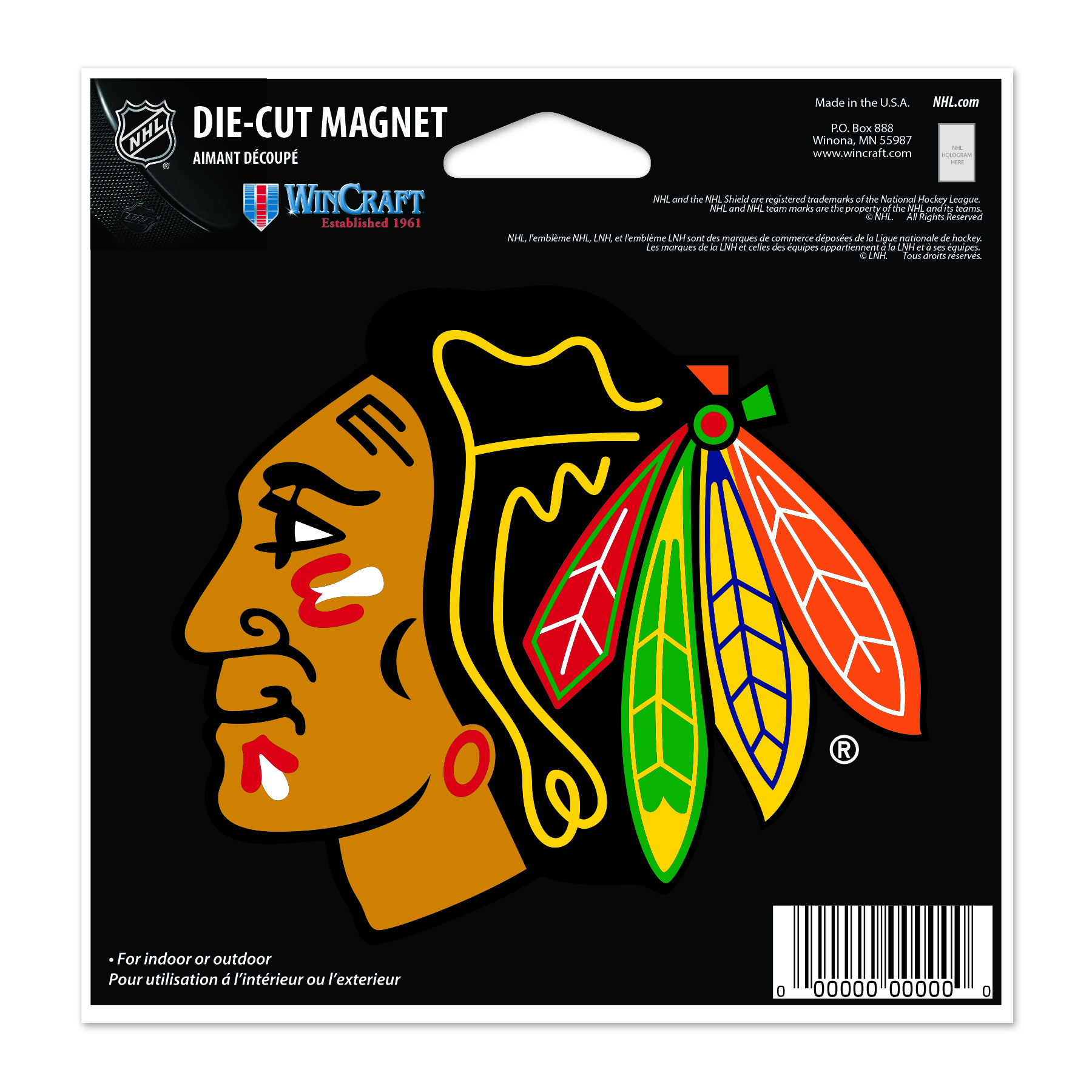 E-shop Wincraft Magnet Chicago Blackhawks NHL Die Cut Magnet