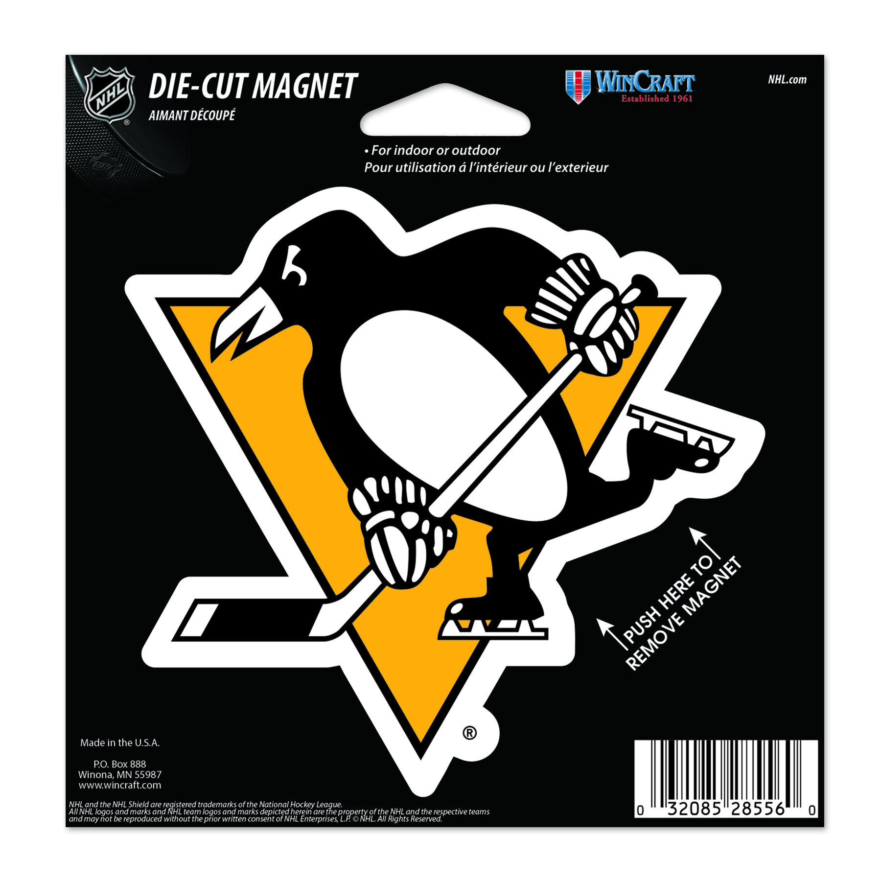 E-shop Wincraft Magnet Pittsburgh Penguins NHL Die Cut Magnet