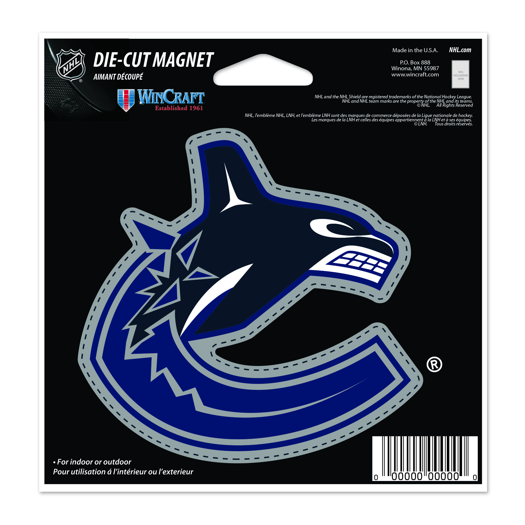 E-shop Wincraft Magnet Vancouver Canucks NHL Die Cut Magnet