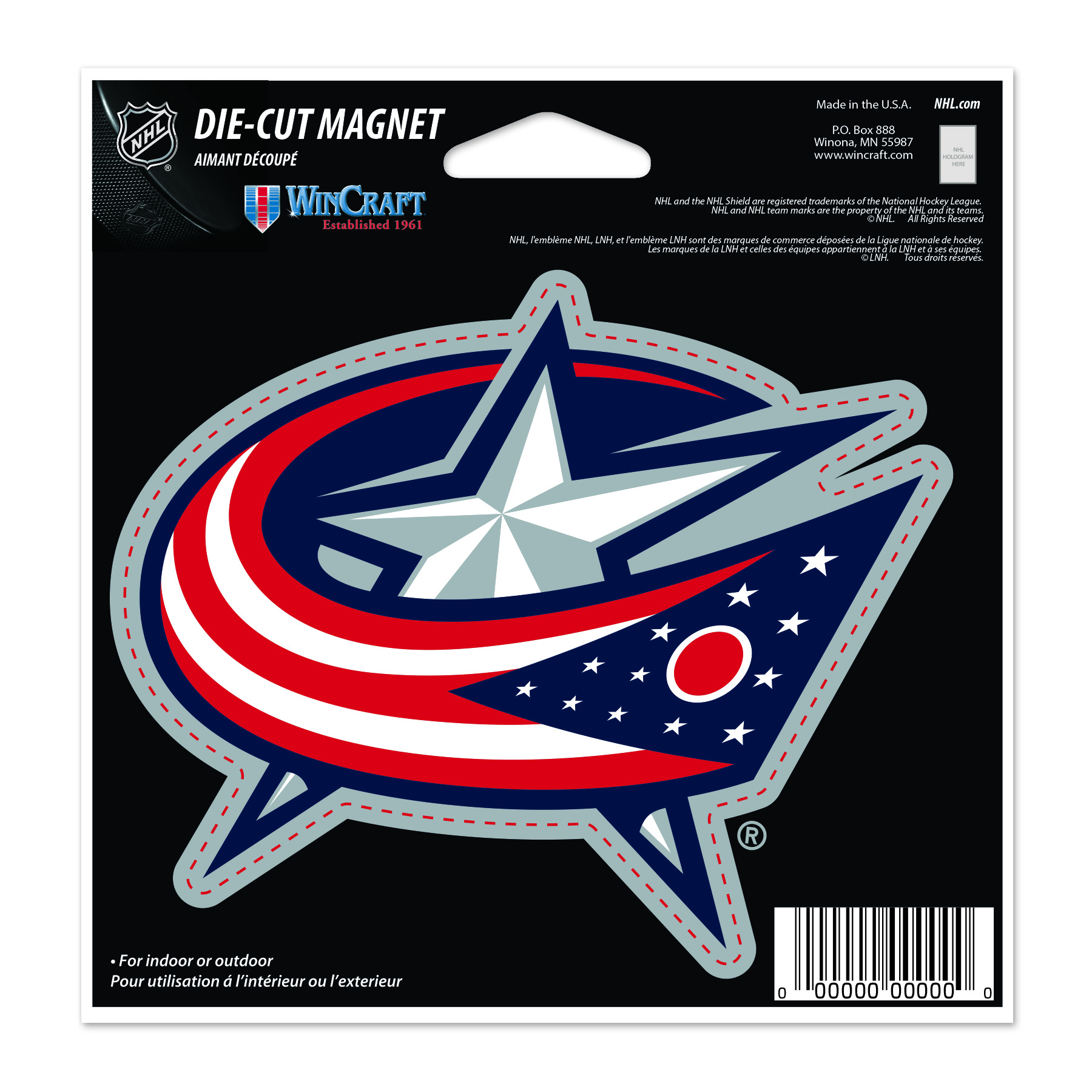 E-shop Wincraft Magnet Columbus Blue Jackets NHL Die Cut Magnet