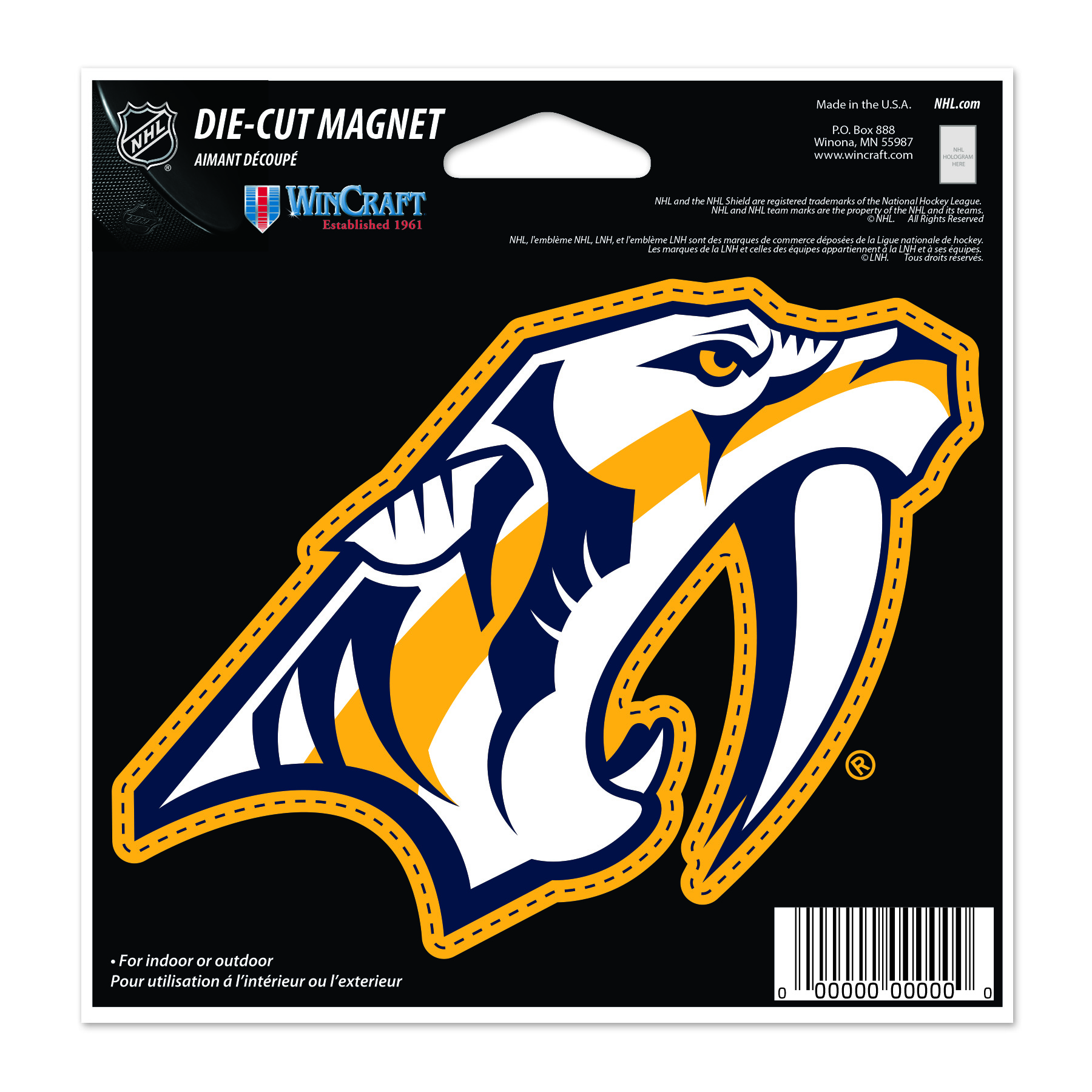 E-shop Wincraft Magnet Nashville Predators NHL Die Cut Magnet