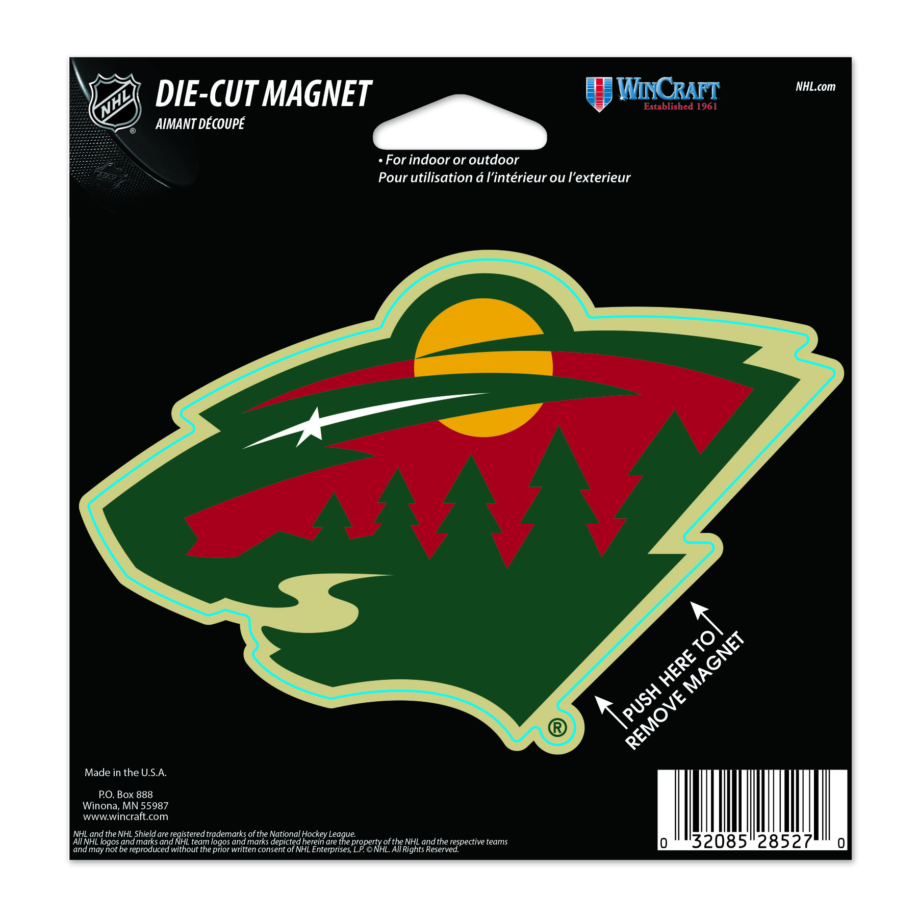 E-shop Wincraft Magnet Minnesota Wild NHL Die Cut Magnet