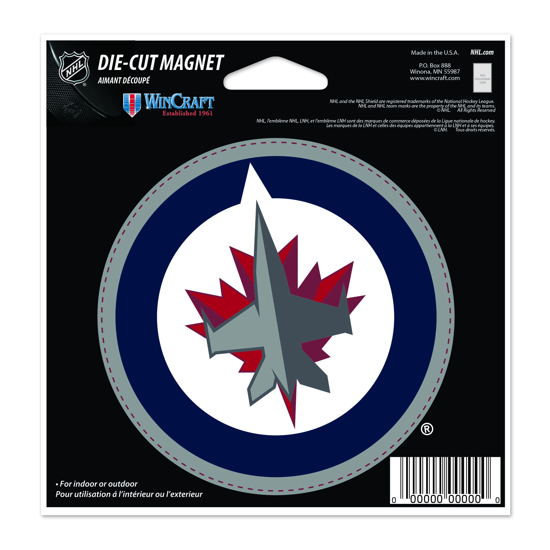 E-shop Wincraft Magnet Winnipeg Jets NHL Die Cut Magnet