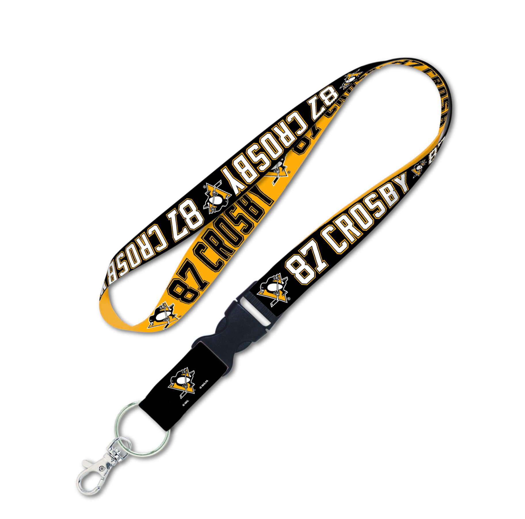 Wincraft Klíčenka Sidney Crosby Pittsburgh Penguins NHL Lanyard buckle 1